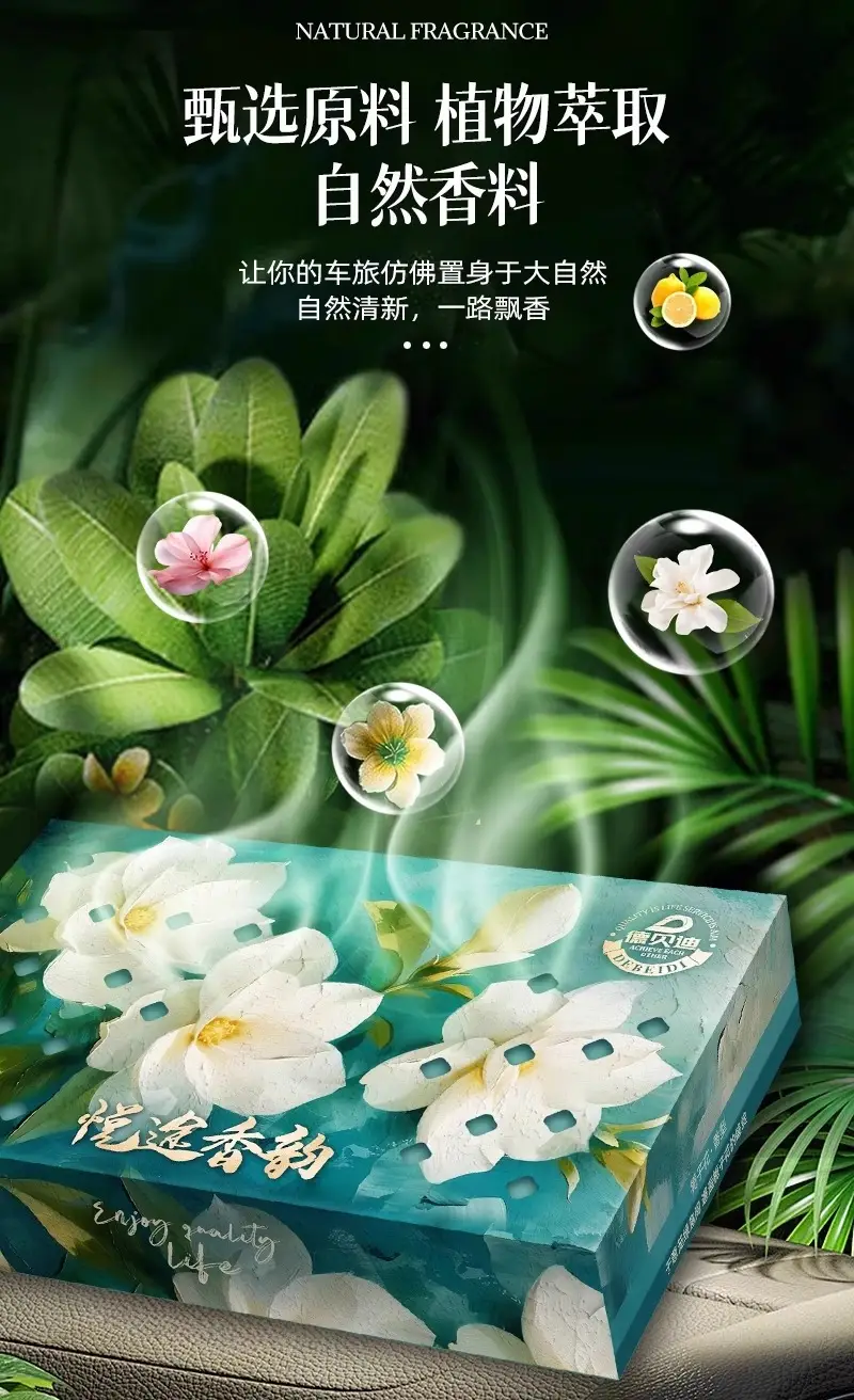 Car Air Freshener Car Balm Solid Fragrance Brick Long-Lasting Light Fragrance Car Odor Removal Deodorizing Aromatherapy — feature 3