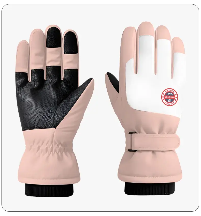 Men Winter Ski Gloves Hot Fleece Lined Windproof Waterproof — feature 16