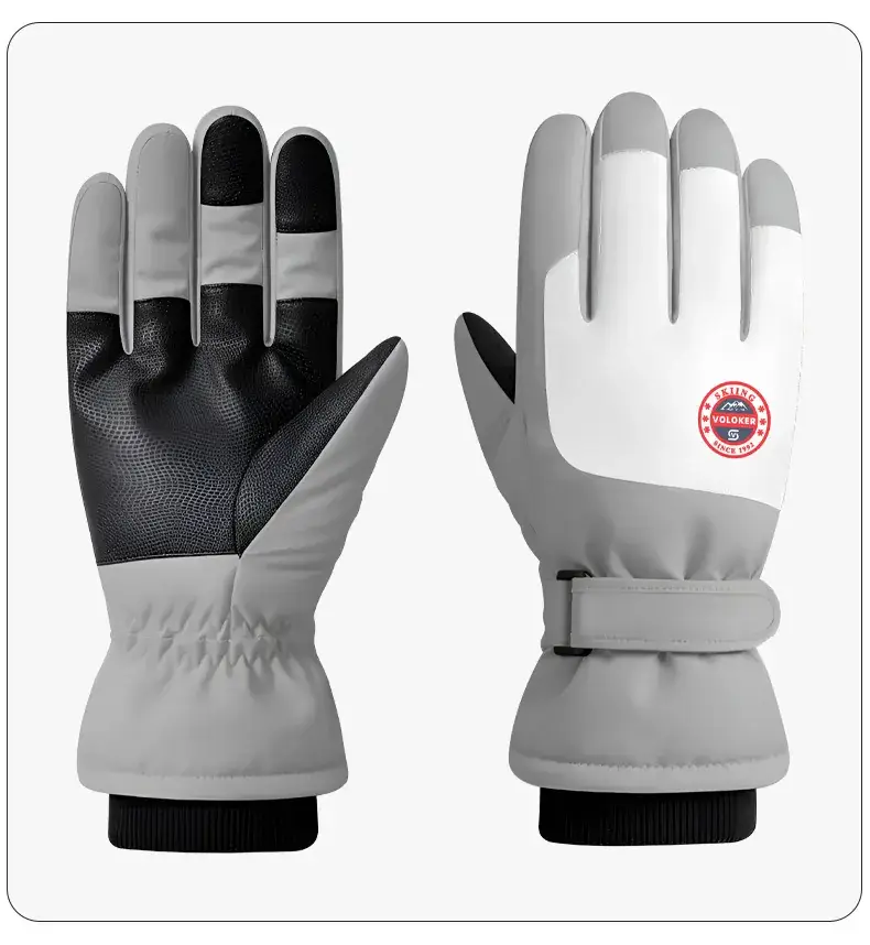 Men Winter Ski Gloves Hot Fleece Lined Windproof Waterproof — feature 17