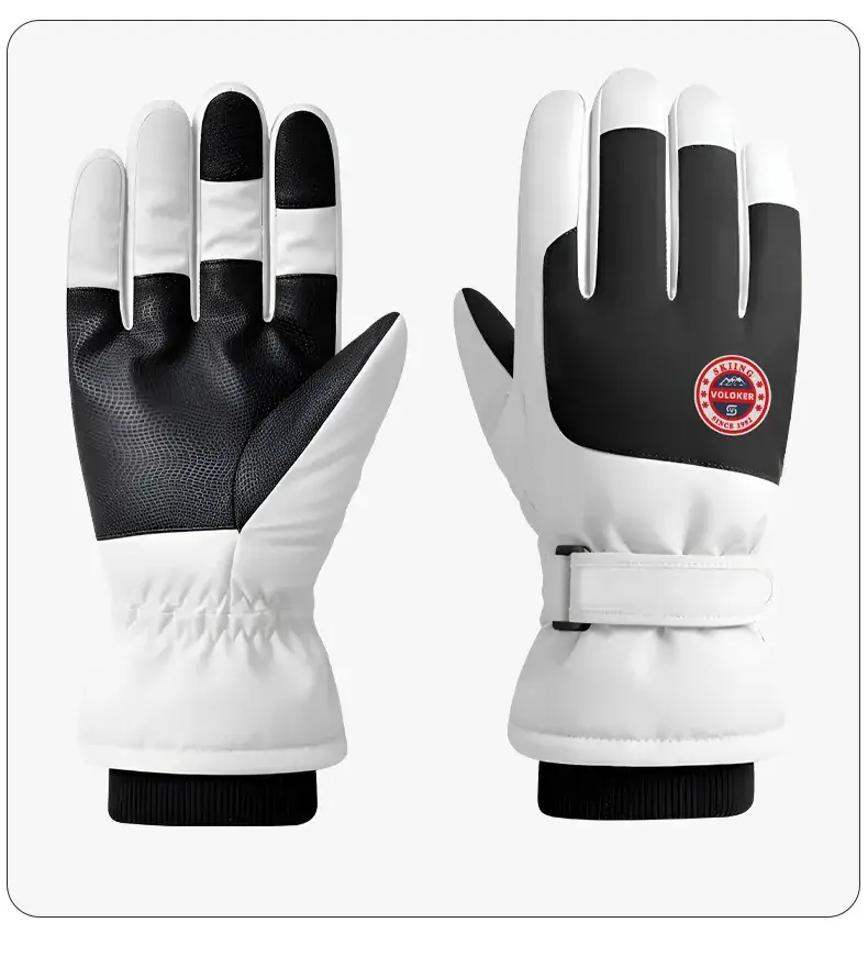 Men Winter Ski Gloves Hot Fleece Lined Windproof Waterproof — feature 21