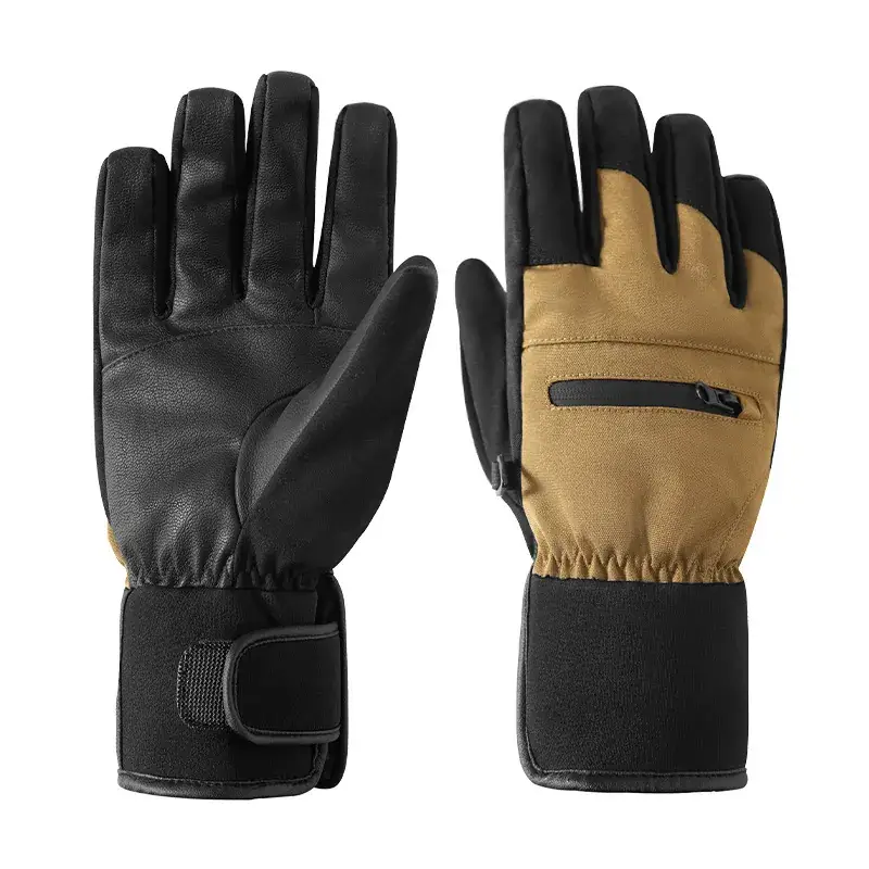 Men Winter Ski Gloves Hot Fleece Lined Windproof Waterproof