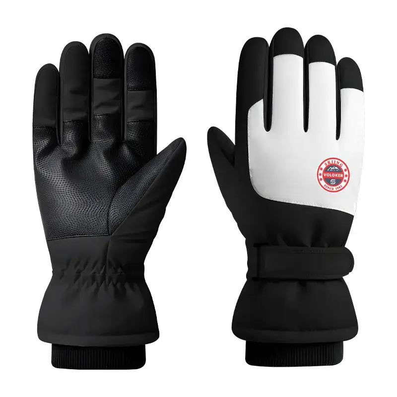 Men Winter Ski Gloves Hot Fleece Lined Windproof Waterproof