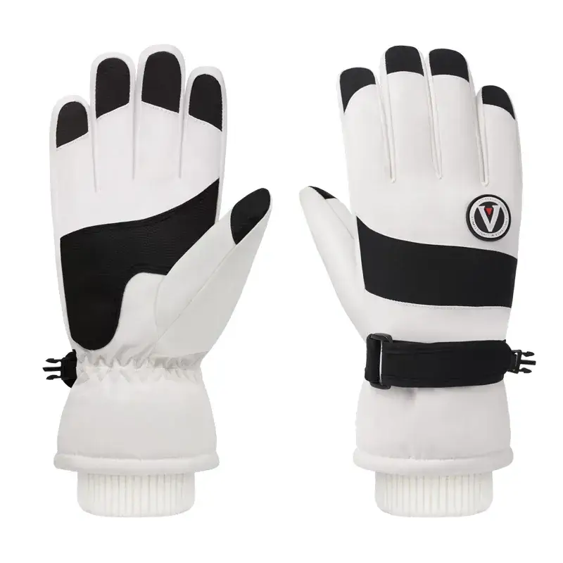 Men Winter Ski Gloves Hot Fleece Lined Windproof Waterproof