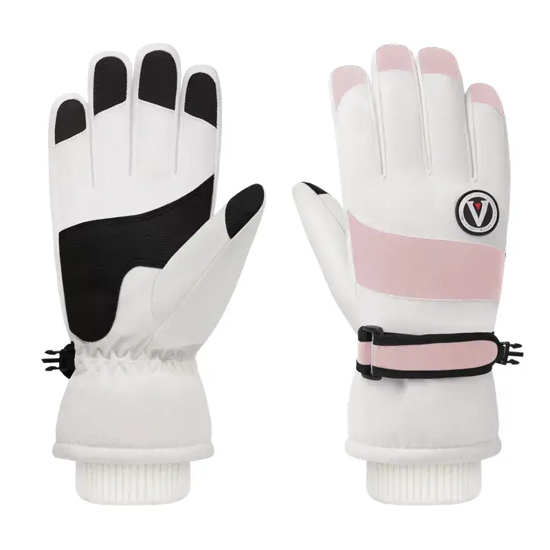 Men Winter Ski Gloves Hot Fleece Lined Windproof Waterproof