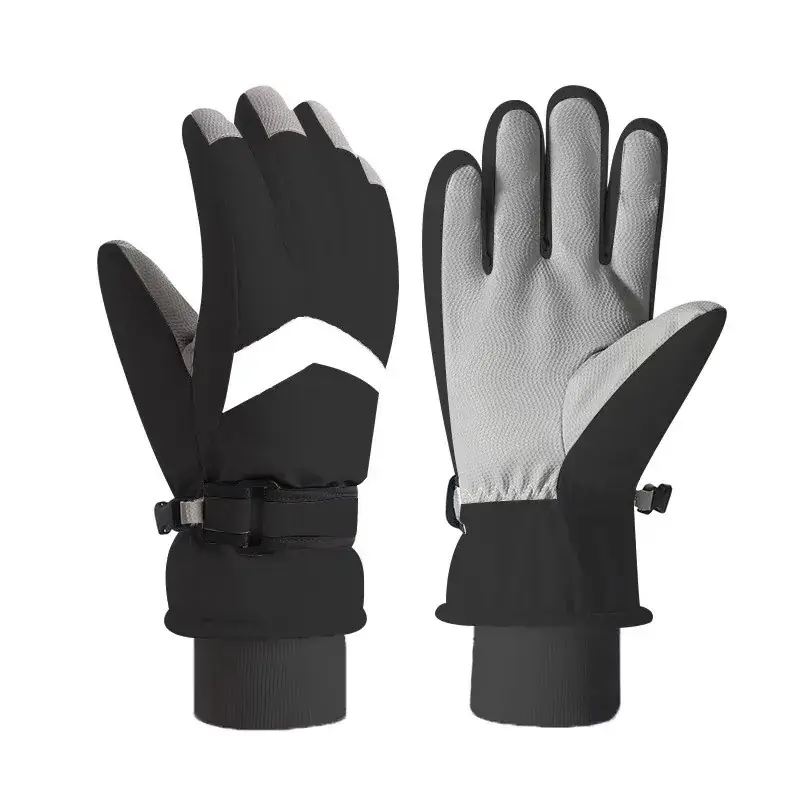 Men Winter Ski Gloves Hot Fleece Lined Windproof Waterproof