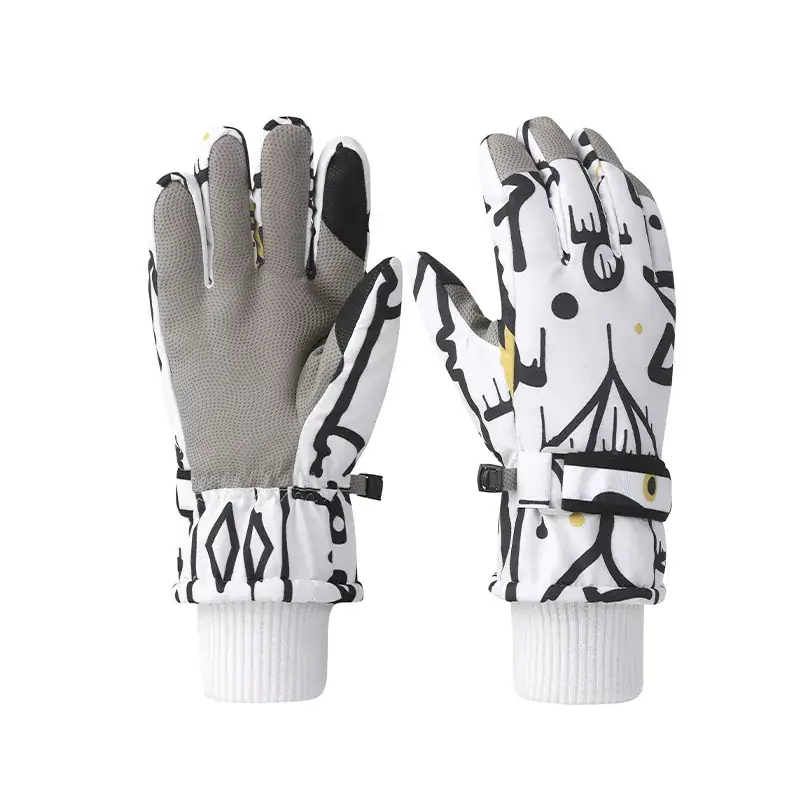 Men Winter Ski Gloves Hot Fleece Lined Windproof Waterproof