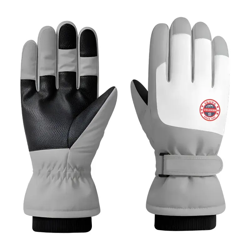 Men Winter Ski Gloves Hot Fleece Lined Windproof Waterproof