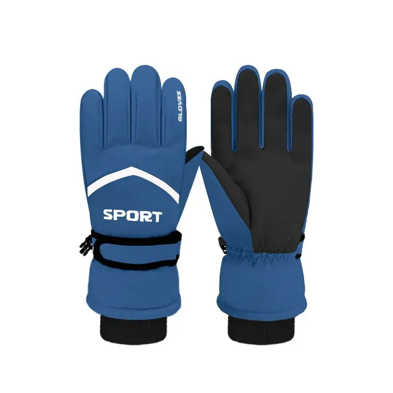 Men Winter Ski Gloves Hot Fleece Lined Windproof Waterproof