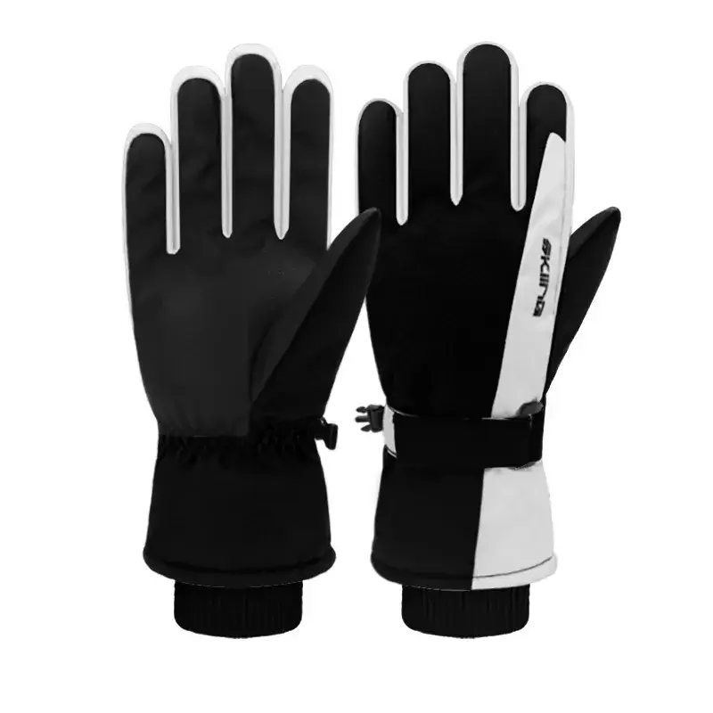 Men Winter Ski Gloves Hot Fleece Lined Windproof Waterproof