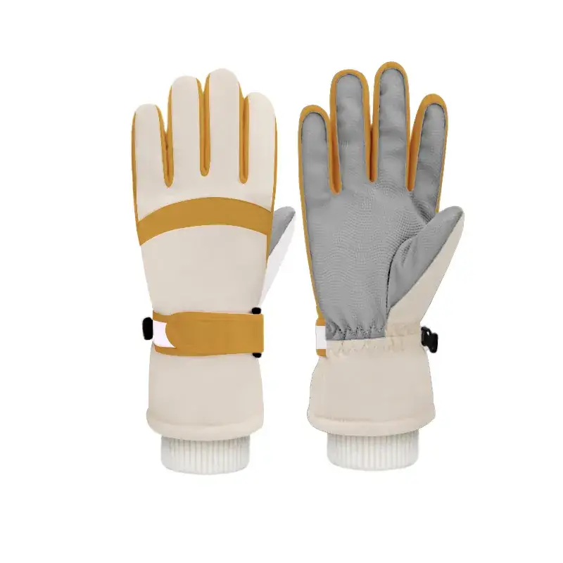 Men Winter Ski Gloves Hot Fleece Lined Windproof Waterproof