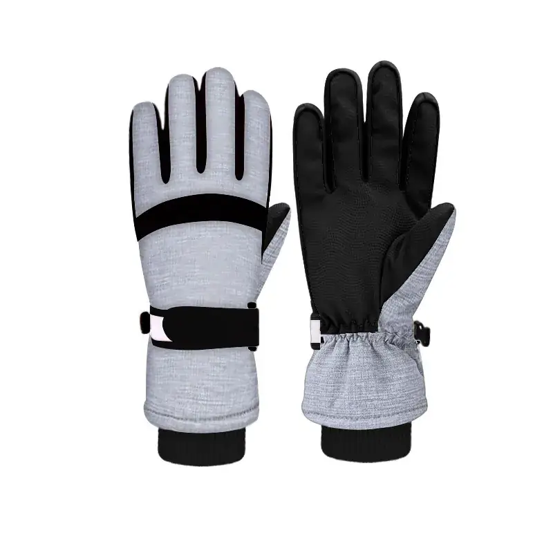 Men Winter Ski Gloves Hot Fleece Lined Windproof Waterproof