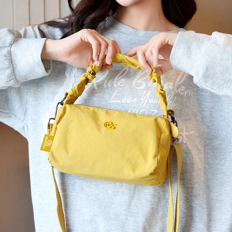 Korean Nylon Handbag Yellow Women's Crossbody - Image 6