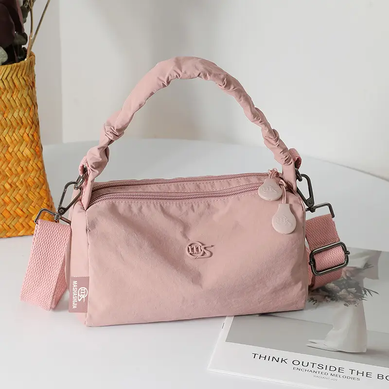 Korean Nylon Handbag Yellow Women's Crossbody - Image 9