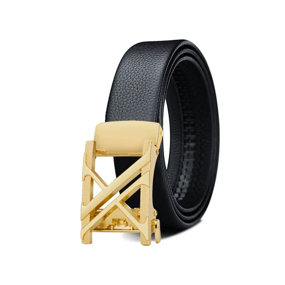 Men's Black Leather Belt with Smart Watch Buckle - Image 10