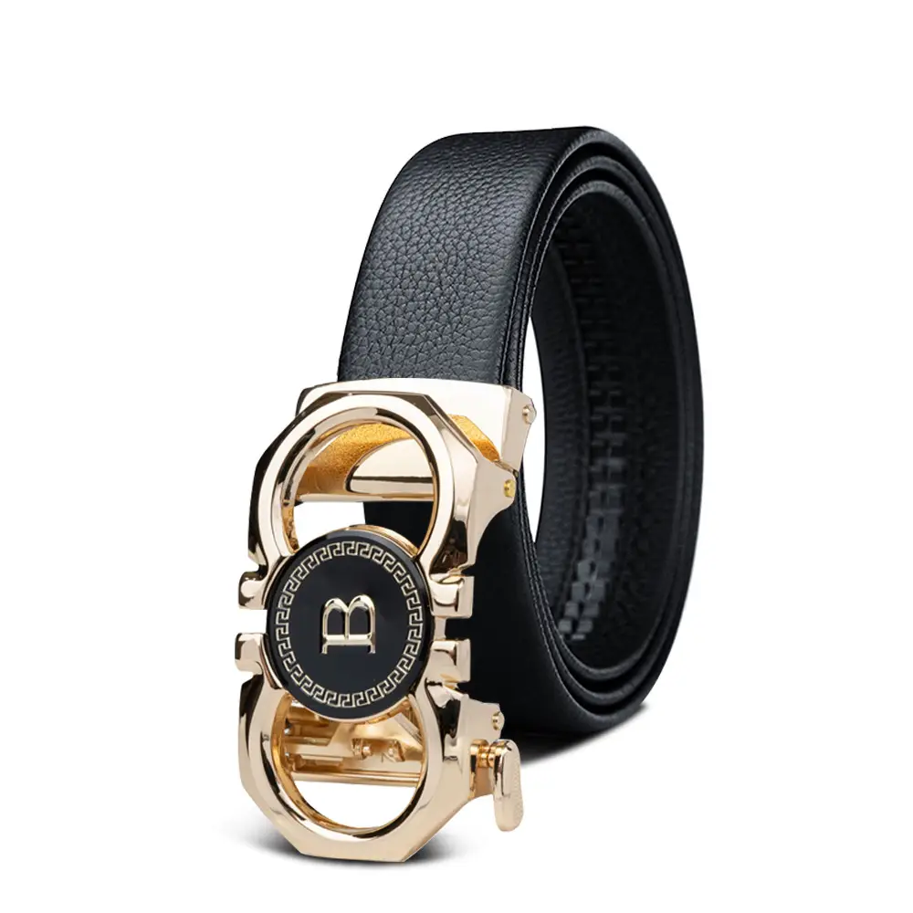 Men's Black Leather Belt with Smart Watch Buckle - Image 17