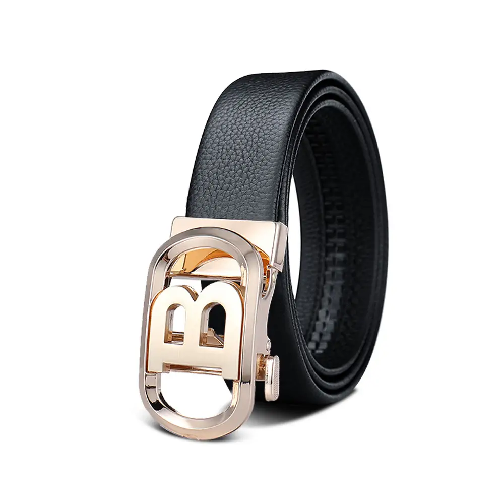 Men's Black Leather Belt with Smart Watch Buckle - Image 26