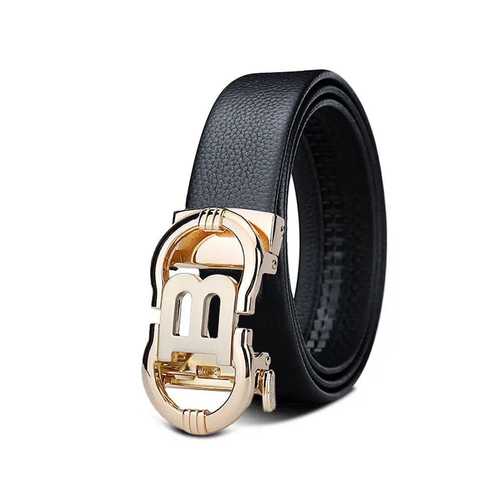 Men's Black Leather Belt with Smart Watch Buckle - Image 29