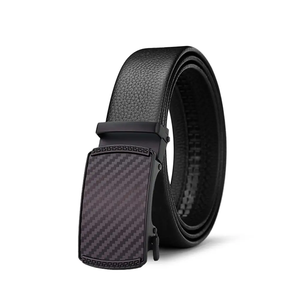 Men's Black Leather Belt with Smart Watch Buckle - Image 43