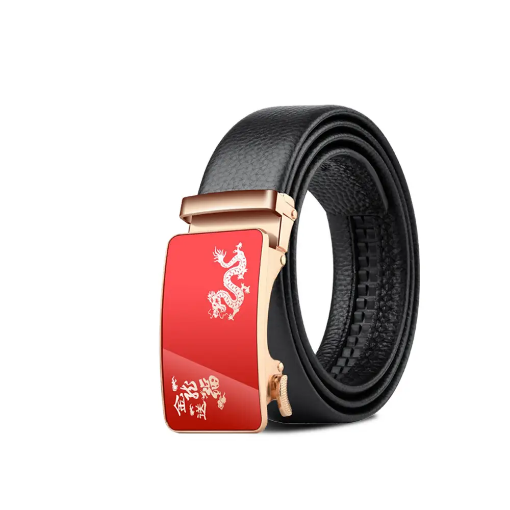 Men's Black Leather Belt with Smart Watch Buckle - Image 49