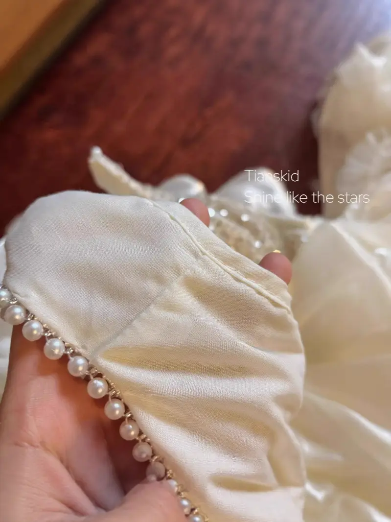 Girls' Princess Dress 2026 New Summer Style for Toddlers and Young Children, Elaborate Dress for Baby Girls' Birthday and First Birthday Party