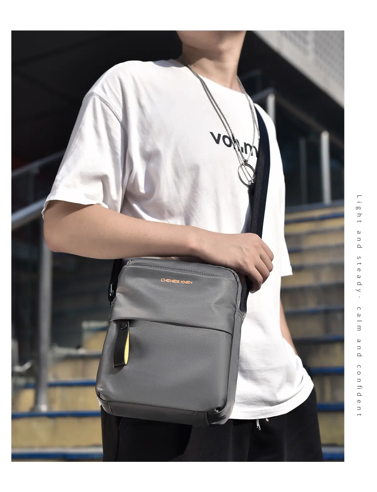 Men's Water-Repellent Crossbody Bag Large Capacity — feature 17