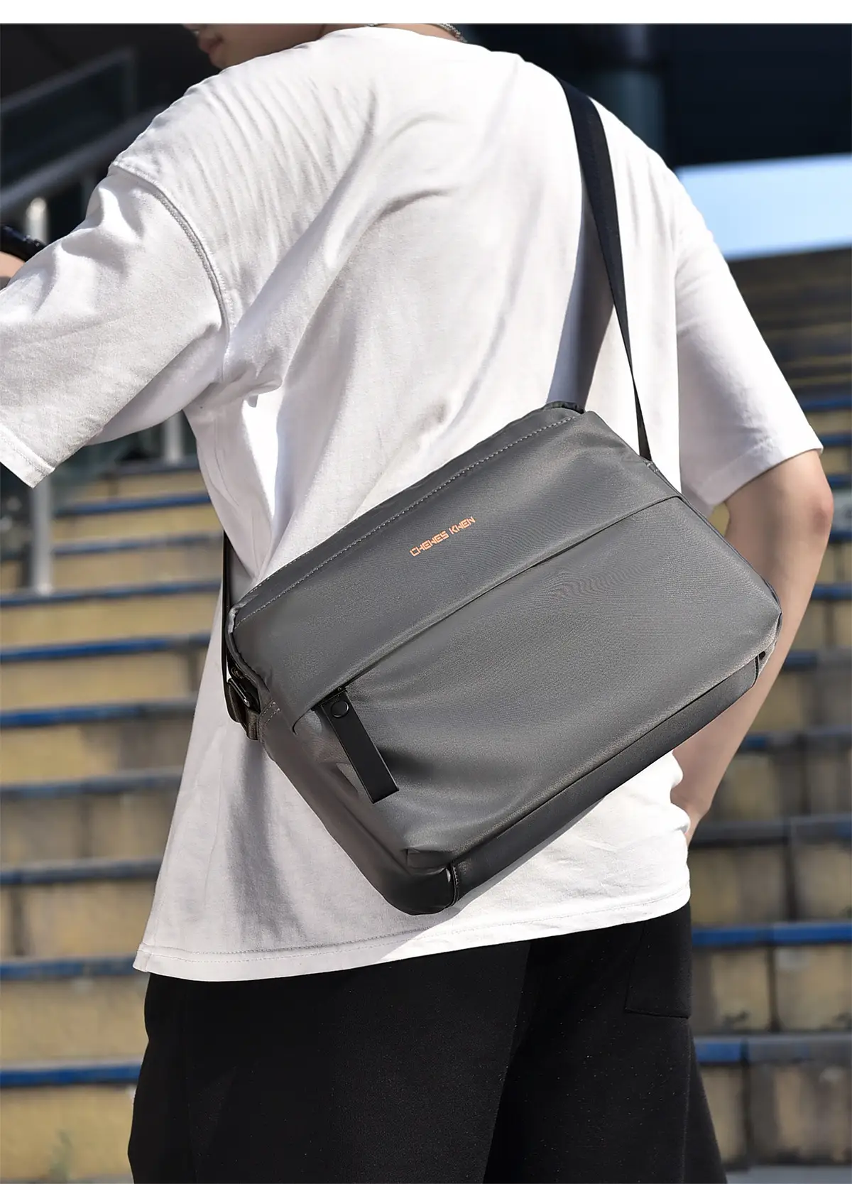 Men's Water-Repellent Crossbody Bag Large Capacity — feature 19