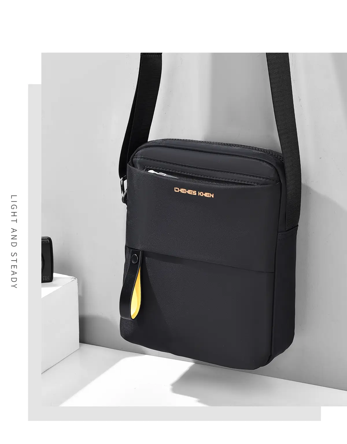 Men's Water-Repellent Crossbody Bag Large Capacity — feature 20