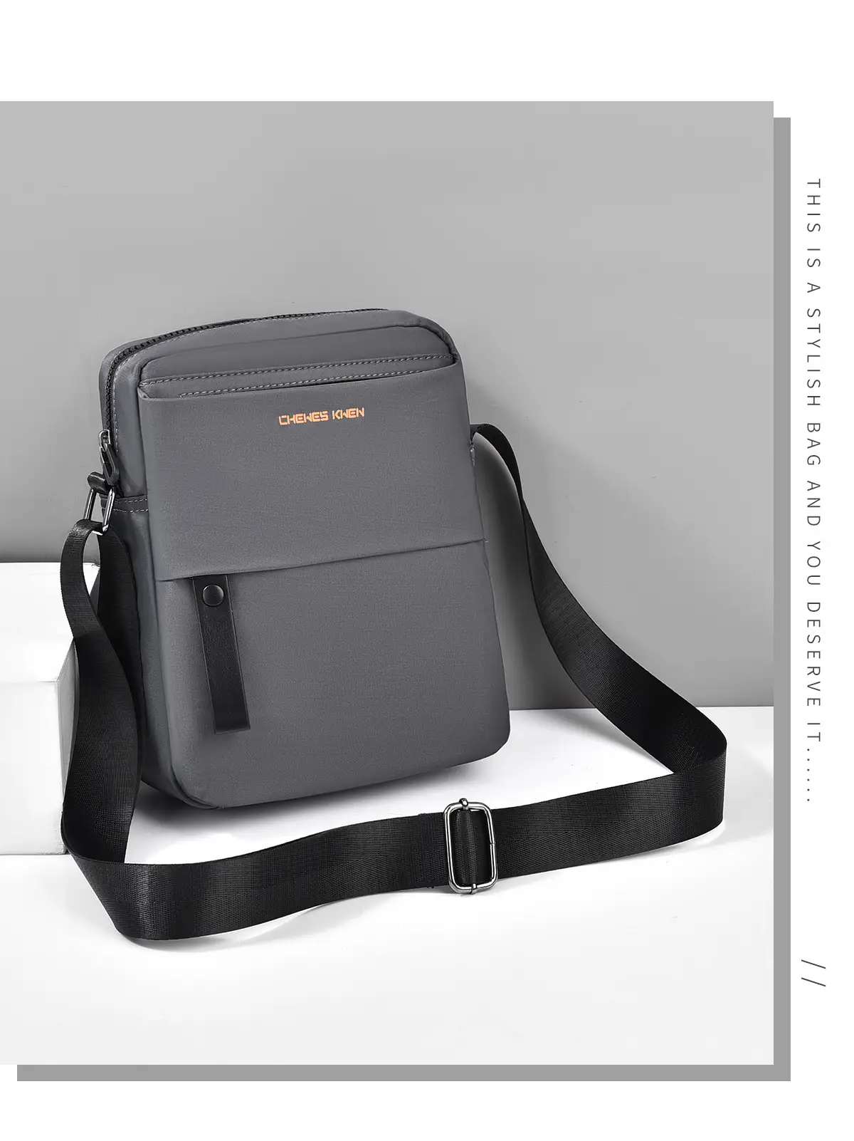 Men's Water-Repellent Crossbody Bag Large Capacity — feature 22