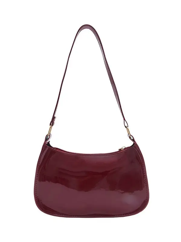 Retro Red Patent Leather Shoulder Bag 2025 - Image 10