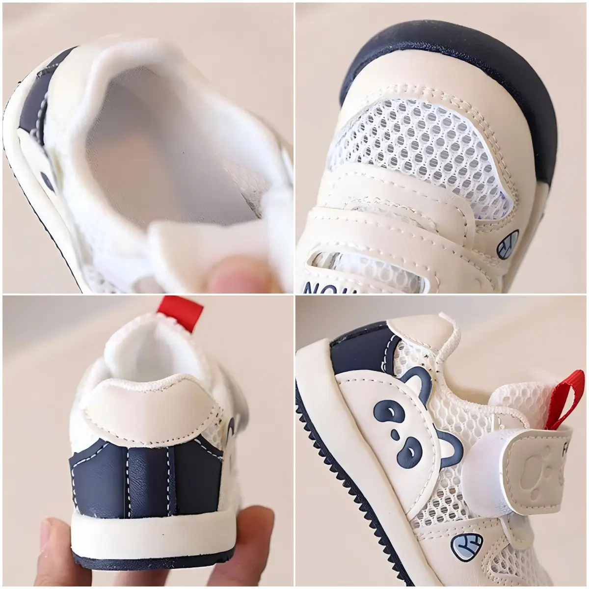 2026 Baby Mesh Shoes White Pink Blue