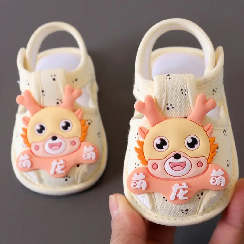 Baby Sandals Summer 0-1 Years Old Toddler Shoes Men's and Women's Baby Shoes 6-9-15 Months Pre-Step Shoes Soft Sole 3 Breathable - Image 2