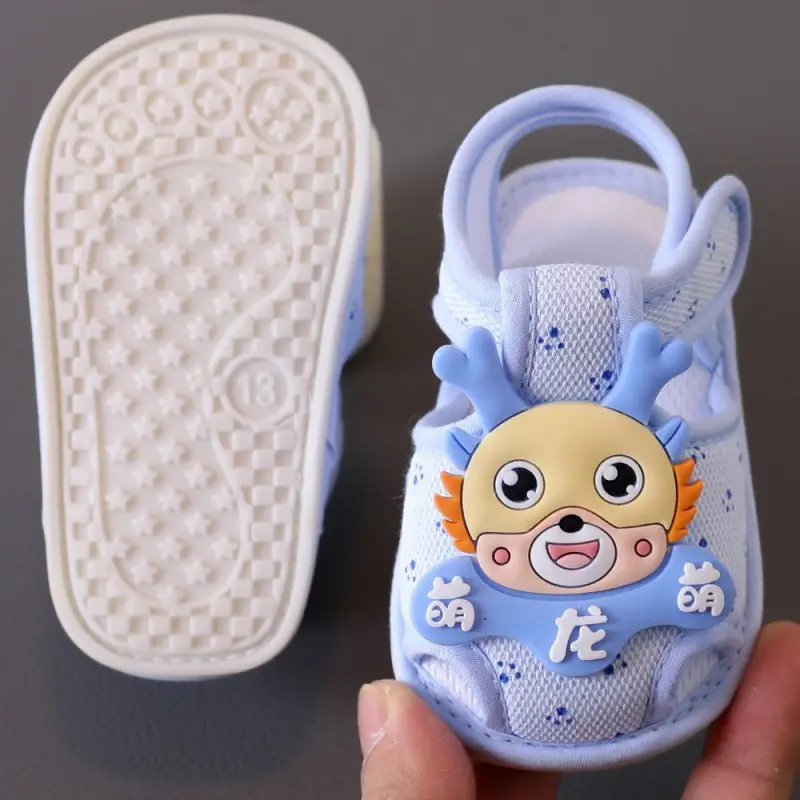 Baby Sandals Summer 0-1 Years Old Toddler Shoes Men's and Women's Baby Shoes 6-9-15 Months Pre-Step Shoes Soft Sole 3 Breathable - Image 34