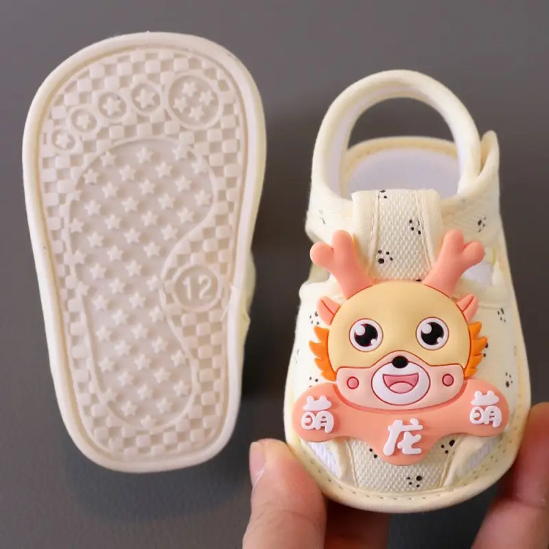 Baby Sandals Summer 0-1 Years Old Toddler Shoes Men's and Women's Baby Shoes 6-9-15 Months Pre-Step Shoes Soft Sole 3 Breathable - Image 35