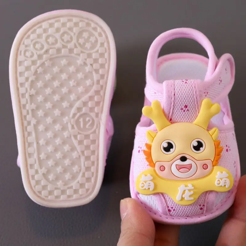 Baby Sandals Summer 0-1 Years Old Toddler Shoes Men's and Women's Baby Shoes 6-9-15 Months Pre-Step Shoes Soft Sole 3 Breathable - Image 36