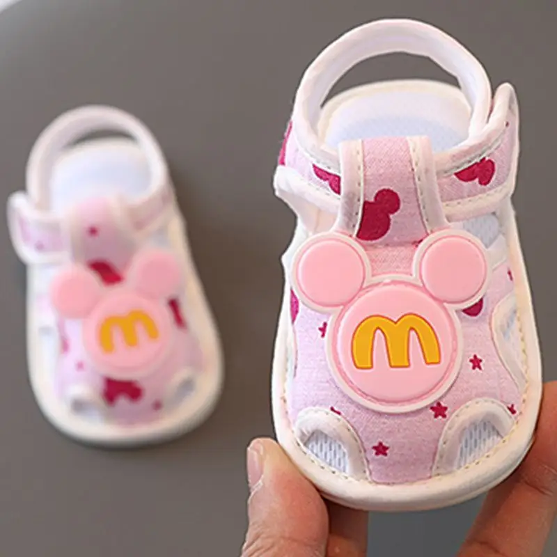 Baby Sandals Summer 0-1 Years Old Toddler Shoes Men's and Women's Baby Shoes 6-9-15 Months Pre-Step Shoes Soft Sole 3 Breathable — feature 4