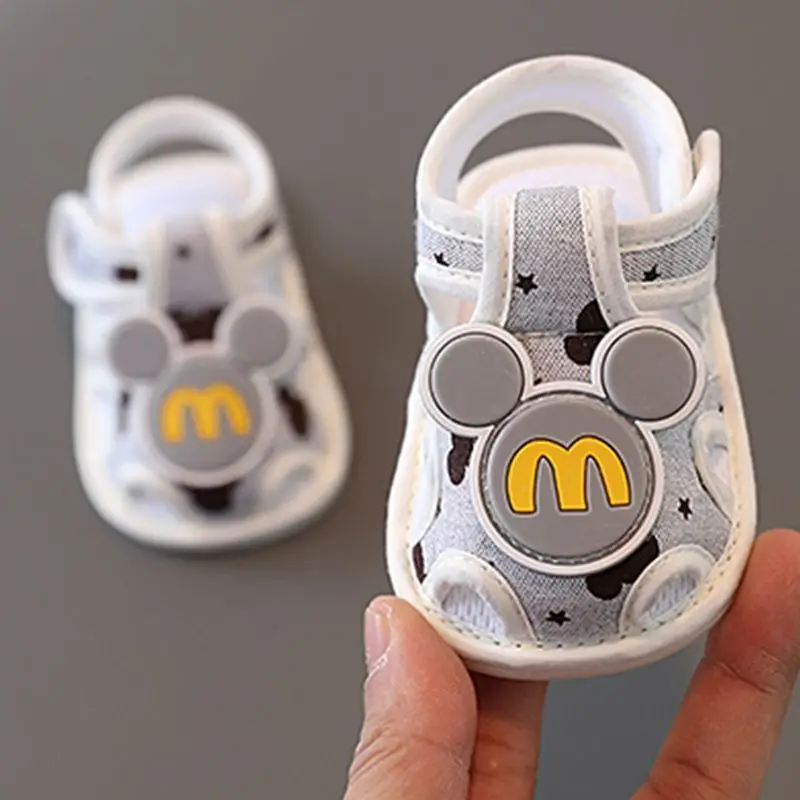 Baby Sandals Summer 0-1 Years Old Toddler Shoes Men's and Women's Baby Shoes 6-9-15 Months Pre-Step Shoes Soft Sole 3 Breathable - Image 10