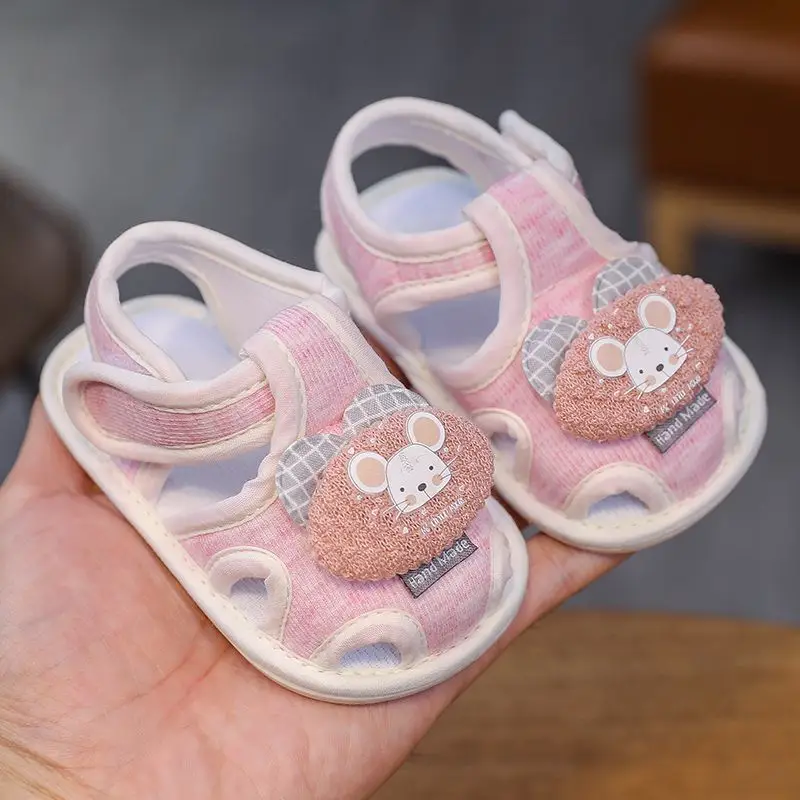 Baby Sandals Summer 0-1 Years Old Toddler Shoes Men's and Women's Baby Shoes 6-9-15 Months Pre-Step Shoes Soft Sole 3 Breathable - Image 20
