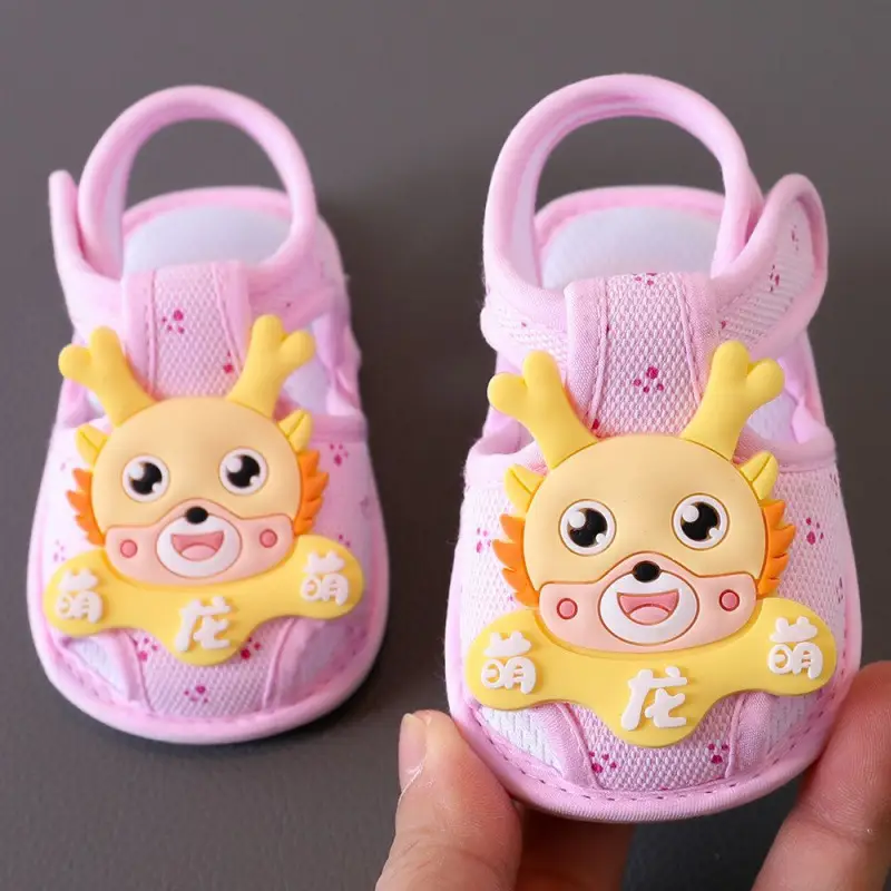 Baby Sandals Summer 0-1 Years Old Toddler Shoes Men's and Women's Baby Shoes 6-9-15 Months Pre-Step Shoes Soft Sole 3 Breathable - Image 3
