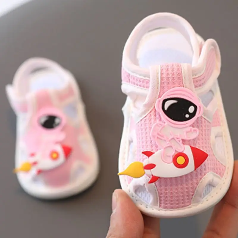 Baby Sandals Summer 0-1 Years Old Toddler Shoes Men's and Women's Baby Shoes 6-9-15 Months Pre-Step Shoes Soft Sole 3 Breathable - Image 32