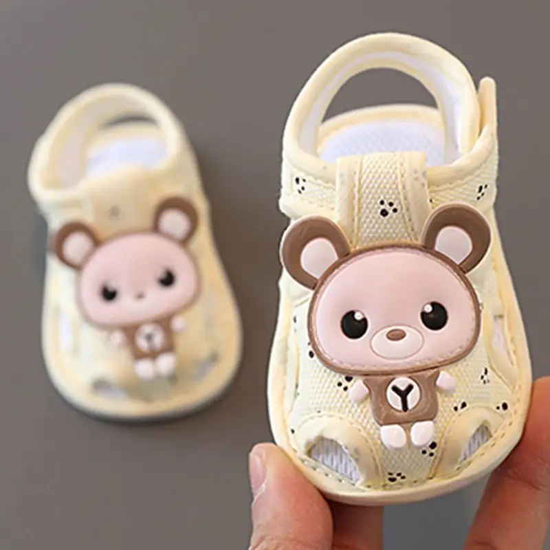 Baby Sandals Summer 0-1 Years Old Toddler Shoes Men's and Women's Baby Shoes 6-9-15 Months Pre-Step Shoes Soft Sole 3 Breathable - Image 5