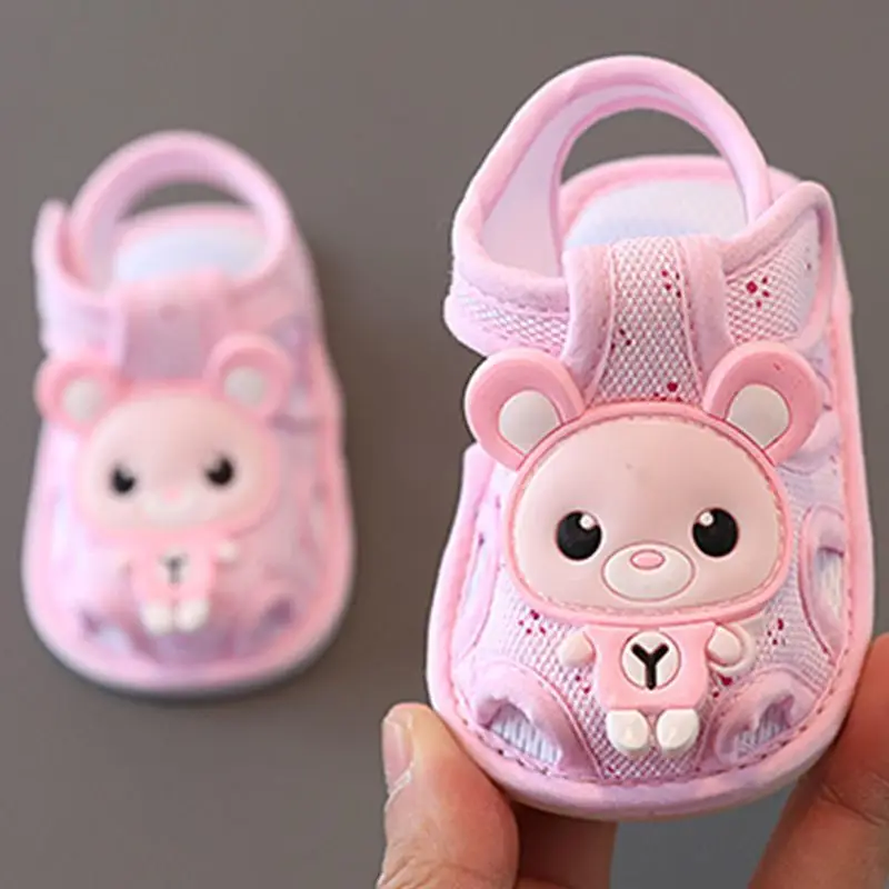 Baby Sandals Summer 0-1 Years Old Toddler Shoes Men's and Women's Baby Shoes 6-9-15 Months Pre-Step Shoes Soft Sole 3 Breathable - Image 6
