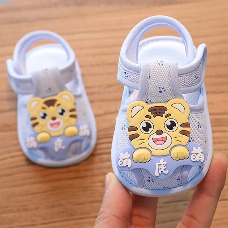 Baby Sandals Summer 0-1 Years Old Toddler Shoes Men's and Women's Baby Shoes 6-9-15 Months Pre-Step Shoes Soft Sole 3 Breathable - Image 7