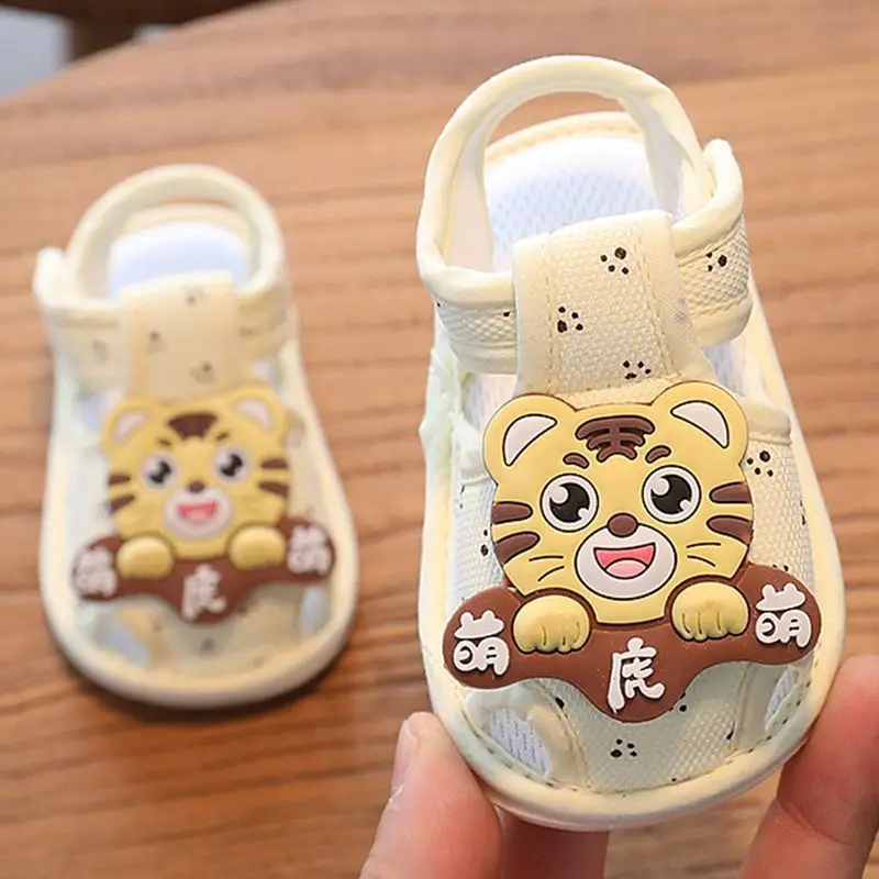 Baby Sandals Summer 0-1 Years Old Toddler Shoes Men's and Women's Baby Shoes 6-9-15 Months Pre-Step Shoes Soft Sole 3 Breathable - Image 8
