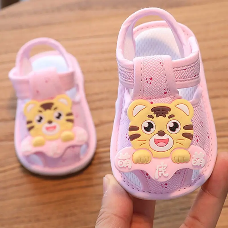 Baby Sandals Summer 0-1 Years Old Toddler Shoes Men's and Women's Baby Shoes 6-9-15 Months Pre-Step Shoes Soft Sole 3 Breathable - Image 9