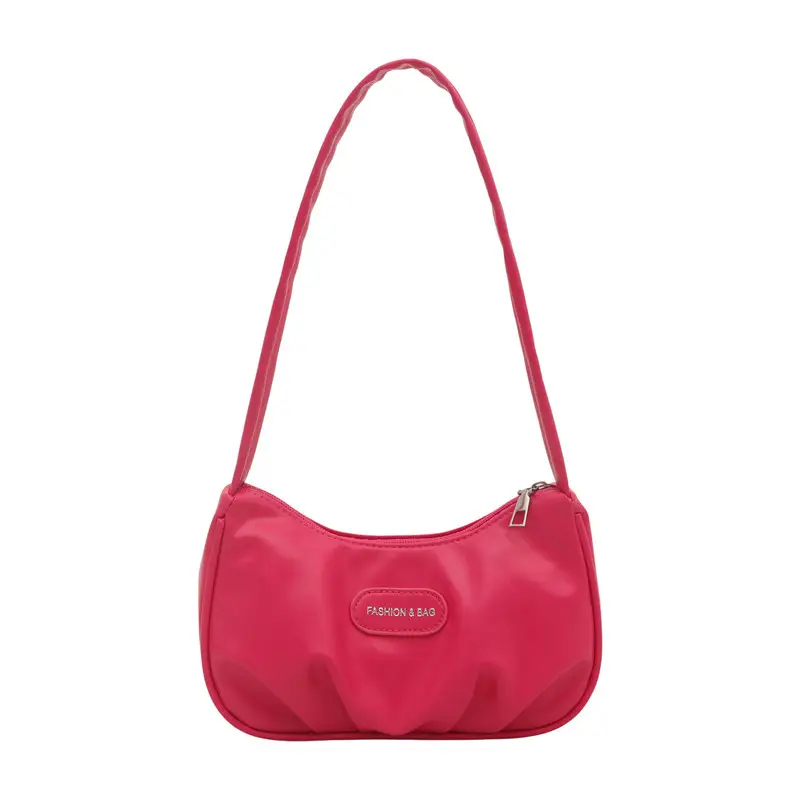 Women's White Shoulder Bag with Embroidered Logo - Image 9
