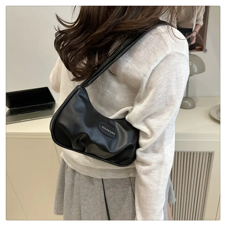 Women's White Shoulder Bag with Embroidered Logo — feature 18