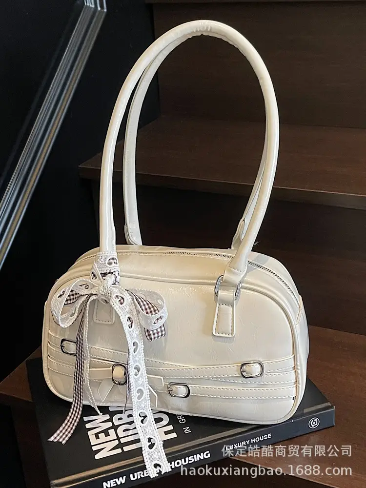 Silver Bow Shoulder Bag for Women Summer 2025