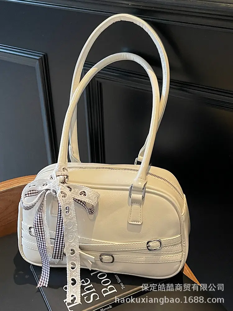 Silver Bow Shoulder Bag for Women Summer 2025