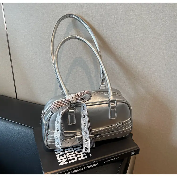 Silver Bow Shoulder Bag for Women Summer 2025 — feature 21