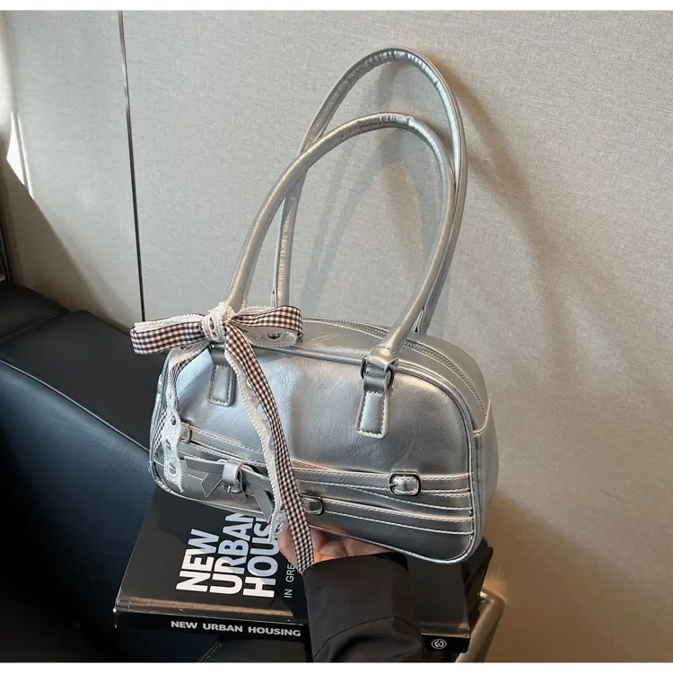 Silver Bow Shoulder Bag for Women Summer 2025 — feature 22